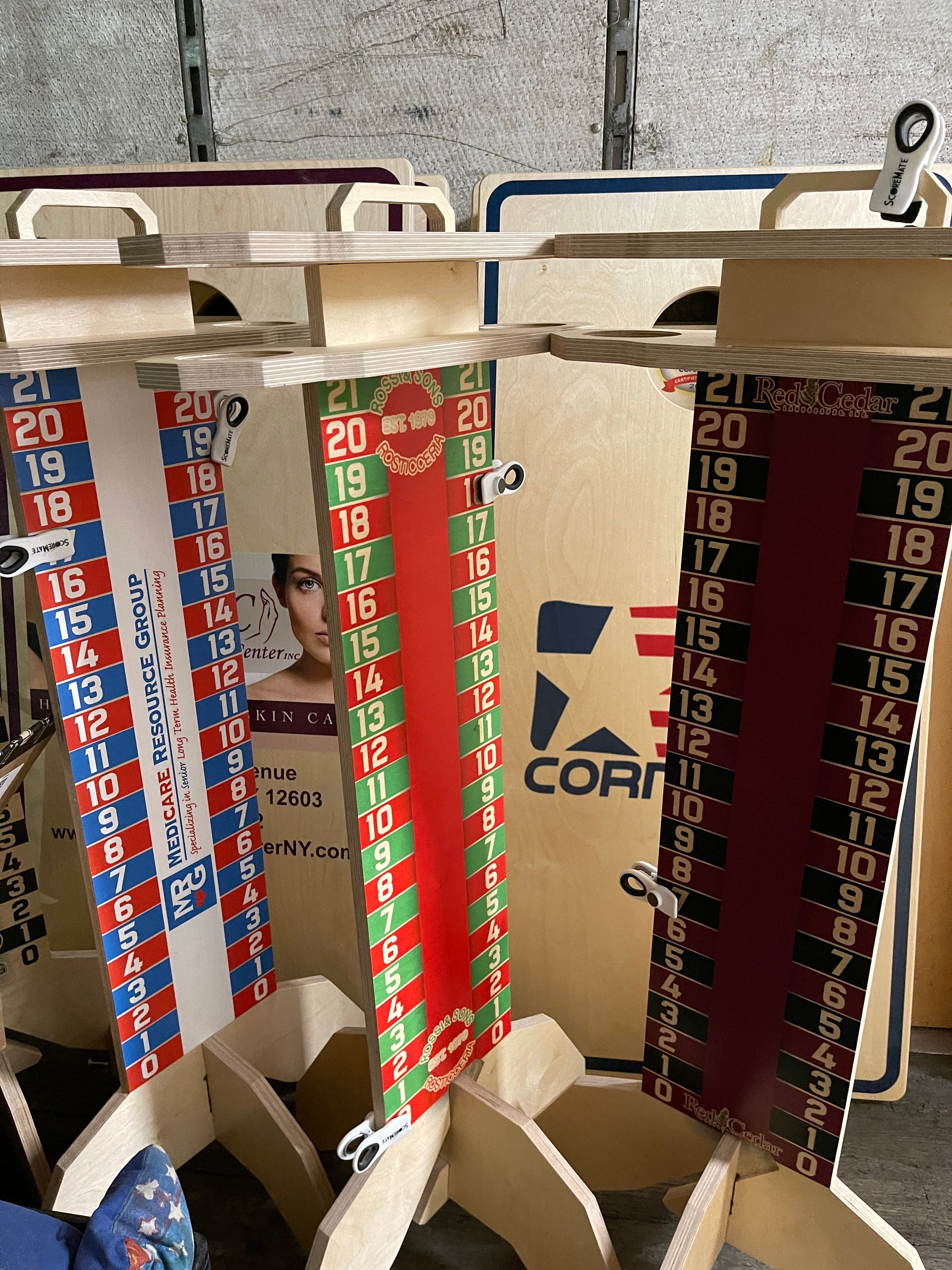 Your logo and design ideas directly printed into the wood. Two drinks holders to keep you cool. 